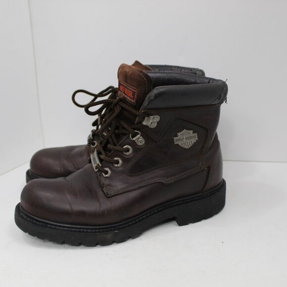 Harley Davidson Brown Leather Riding Boots Stock #91006 Size 8 US - Picture 11 of 13